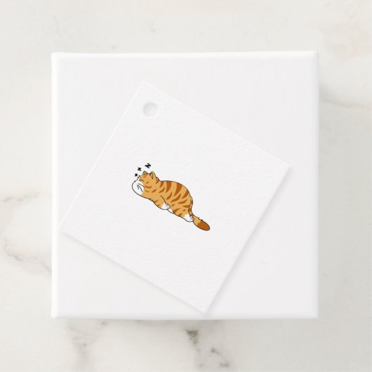 Kattenslaap Bedankjes Labels (In situ)