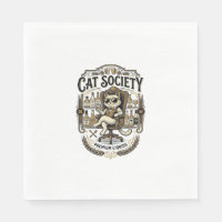 Kattensociëteit Kat Alcohol Bar Humor Vintage Vect