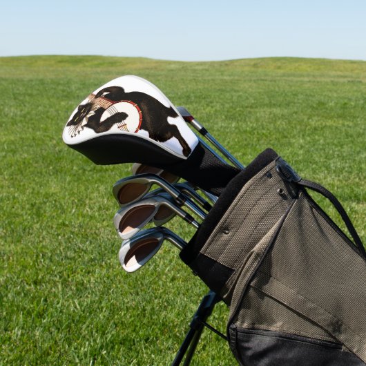  kattenspeelgitaar golfheadcover (Insitu)