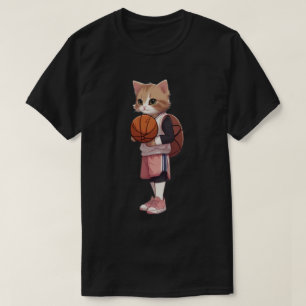 kattenspel basketbal t-shirt