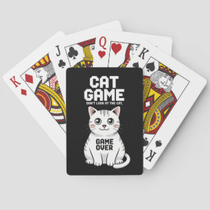 Kattenspel Kijk niet naar de kat over grappig Pokerkaarten