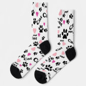 Kattensporen, spoor, kat, dieren sokken (Links)