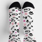 Kattensporen, spoor, kat, dieren sokken (Top)