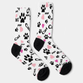 Kattensporen, spoor, kat, dieren sokken (Rechts)