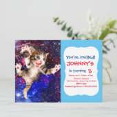 Kattensprong in de ruimte kaart (Staand voorkant)