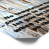 kattenstaarten met bijbel versum 1 Corinthians 10: Poster (Hoek)