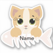 Kattensticker Uitknip Sticker Decal (Voorkant)
