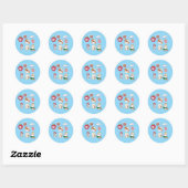 Kattenstickers Ronde Sticker (Vel)