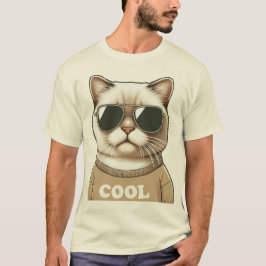Kattenstijl T-shirt