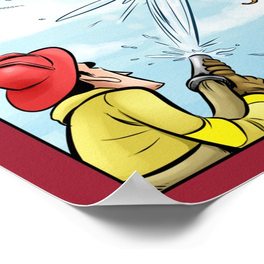 Kattenstolling in boomstam poster (Hoek)