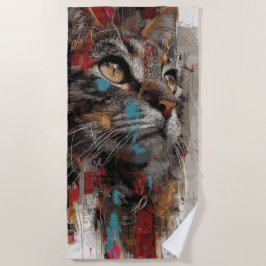 Kattenstraatskunstportret Strandlaken