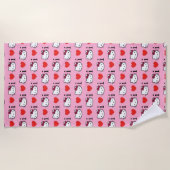 Kattenstrandhanddoek Strandlaken (Voorkant)