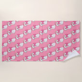 Kattenstrandhanddoek Strandlaken (Voorkant)