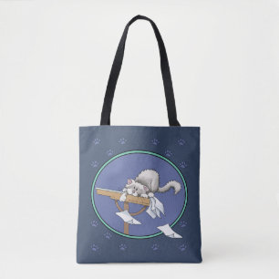Kattenstrekenpatroon Tote Bag
