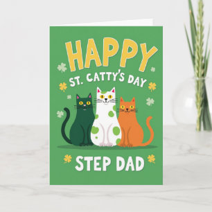 Kattenstrepen Stiefvader Gelukkig Kaart
