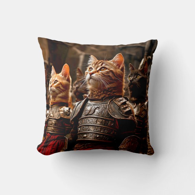 Kattenstrijd Kussen (Voorkant)