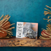 Kattensympathie Aandenken Huisdierherdenking Fotoplaat (Zijkant)