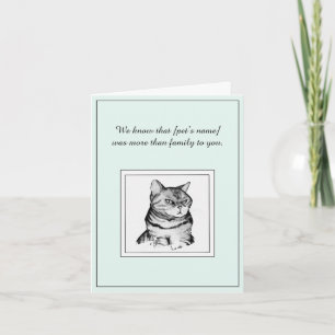 Kattensympathie gevouwen Wenskaart Kaart
