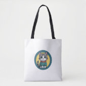 Kattentas met schattige kleding tote bag (Voorkant)