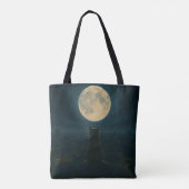 Kattentassentas op het dak tote bag (Achterkant)