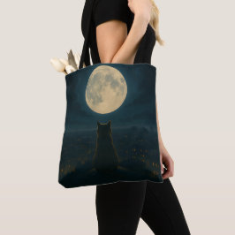 Kattentassentas op het dak tote bag