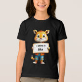  kattenteken Tri-Blend shirt (Voorkant)