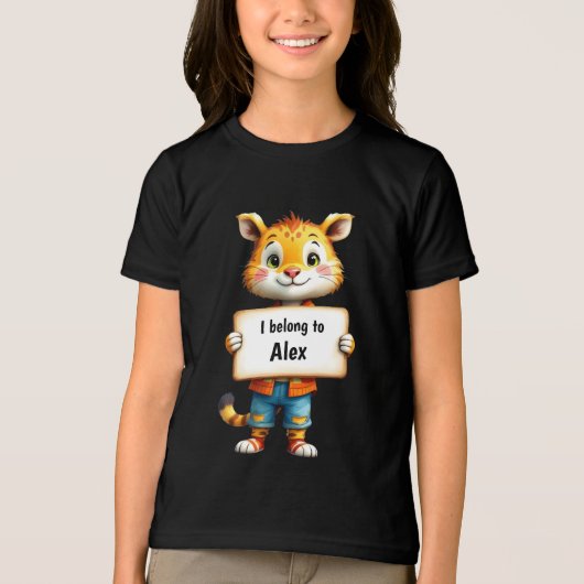 kattenteken Tri-Blend shirt (Voorkant)