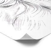 Kattentekening Poster (Hoek)