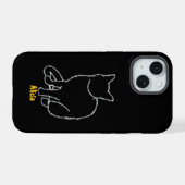  kattentelefoonhoes iPhone 15 case (Achterkant horizontaal)