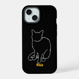  kattentelefoonhoes iPhone 15 case