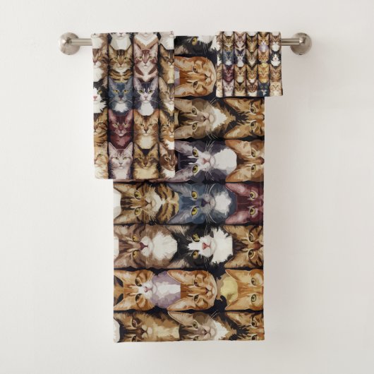 Kattentextuur Bad Handdoek (Insitu)