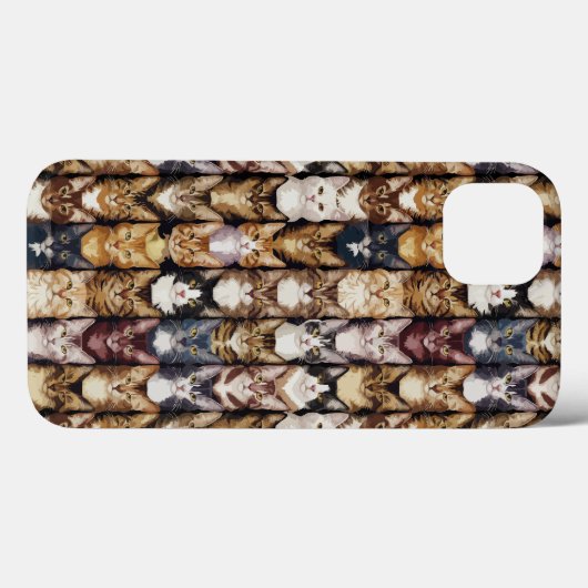 Kattentextuur Case-Mate iPhone Case (Achterkant (horizontaal))