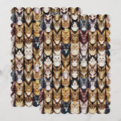 Kattentextuur Kaart (Voorkant / Achterkant)