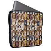 Kattentextuur Laptop Sleeve (Voorkant Rechts)