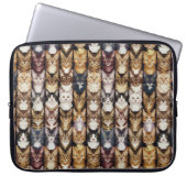 Kattentextuur Laptop Sleeve (Voorkant)