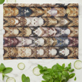 Kattentextuur Theedoek (Gevouwen)