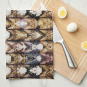 Kattentextuur Theedoek (Quarter Fold)