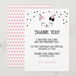 Kattenthema Dankkaartjes Kaart