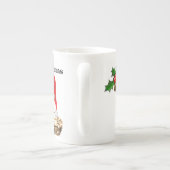 Kattenthema gepersonaliseerde vrolijke kerst Mok (Achterkant)