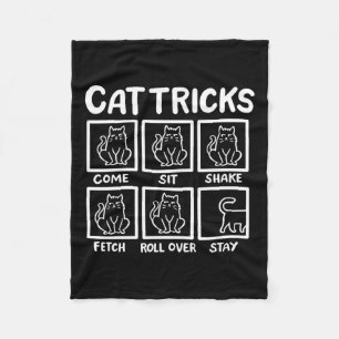Kattentrucs Grappige Kattenliefhebber Cadeaus Voor Fleece Deken