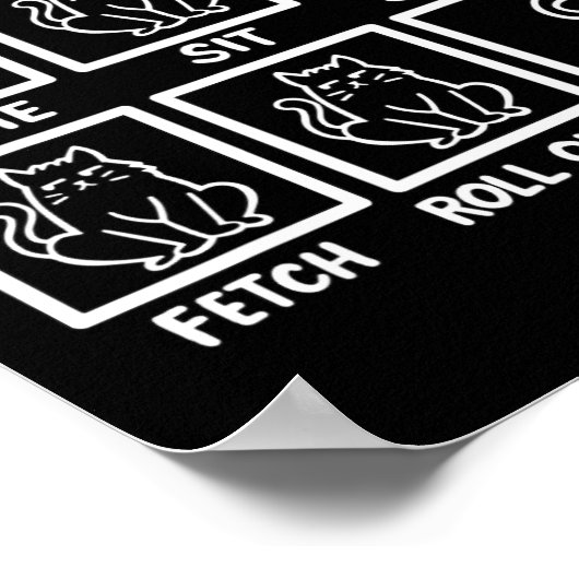 Kattentrucs Grappige Kattenliefhebber Cadeaus Voor Poster (Hoek)