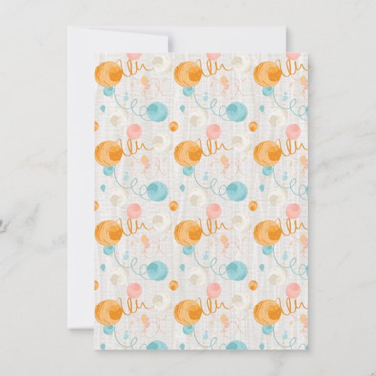 Kattenuitnodigingen voor babyfeestje met mama en p kaart (Achterkant)