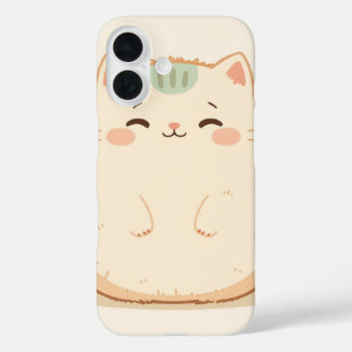 kattenvacht is pluizig en gestructureerd met een l iPhone 16 hoesje
