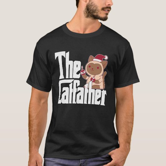 Kattenvader De Kattenfather Kerstmis Kat Vader Kit T-shirt (Voorkant)