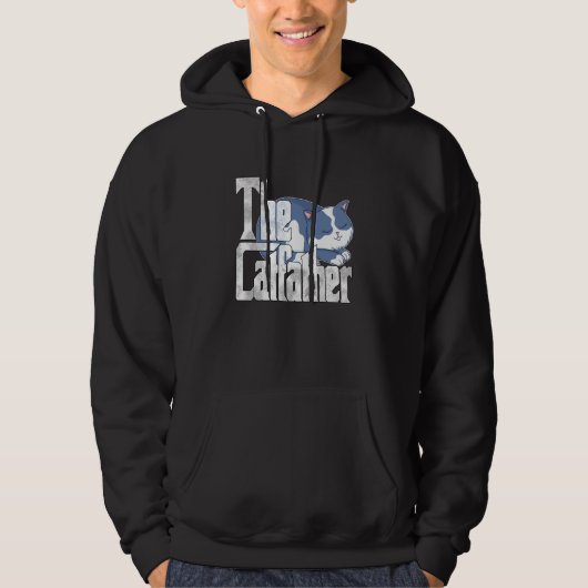 Kattenvader De kattengod Zwaar Aardige Kattenvader Hoodie (Voorkant)