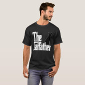 Kattenvader De Kattenvader Dolle Zwarte Kattenvade T-shirt (Voorkant volledig)