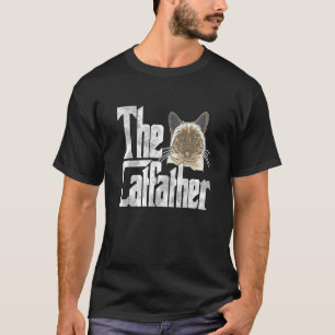 Kattenvader De Kattenvader Schattige Siamese Katte T-shirt