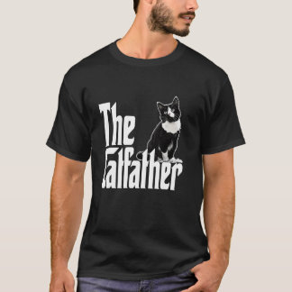 Kattenvader De Kattenvader Schattige Zwart-Witte K T-shirt