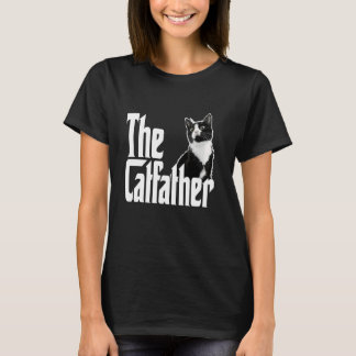 Kattenvader De Kattenvader Schattige Zwarte en Wit T-shirt