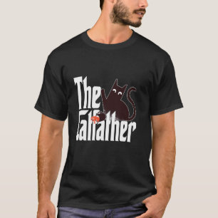 Kattenvader De Kattenvader Zwarte Koffie Kattenvad T-shirt